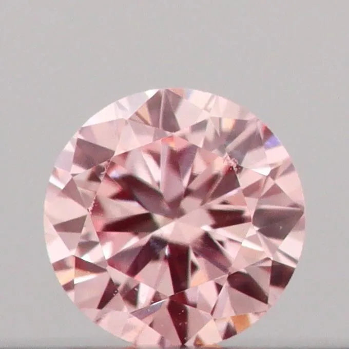 0.09ct Round Lab Grown Diamond (Colour Fancy Intense Pink, Clarity VS1, Cut VG, IGI Certified)