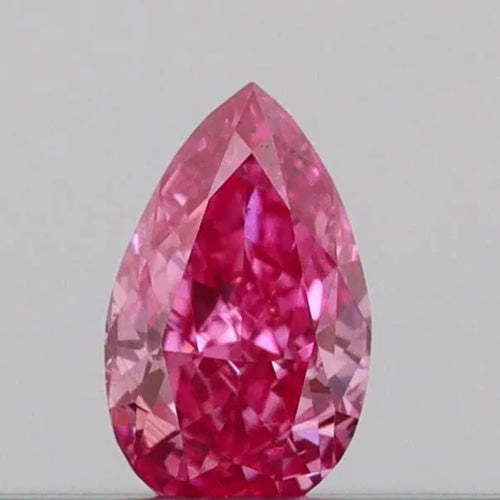 0.10ct Pear Lab Grown Diamond (Colour Fancy Vivid Pink, Clarity VS2, IGI Certified)