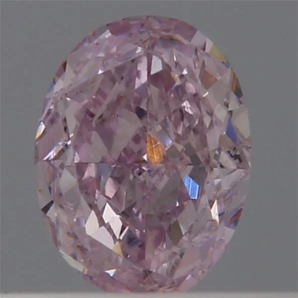 0.19ct Oval Natural Diamond (Colour Fancy Light Purplish Pink, Clarity VS2, GIA Certified)