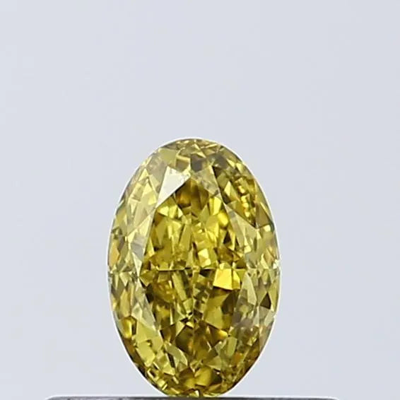 0.23ct Oval Natural Diamond (Colour Yellow, Clarity VVS2, Cut VG, IGI Certified)