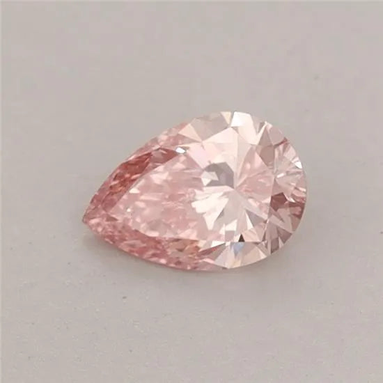 0.33ct Pear Lab Grown Diamond (Colour Fancy Vivid Pink, Clarity VS1, IGI Certified)