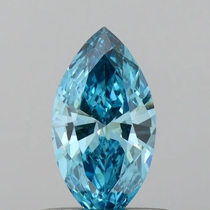 0.40ct Marquise Lab Grown Diamond (Colour Fancy Vivid Blue, Clarity VS1, IGI Certified)