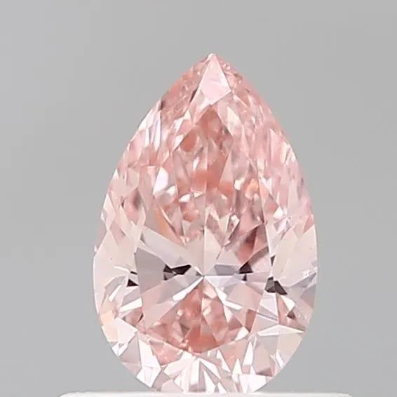 0.51ct Pear Lab Grown Diamond (Colour Fancy Vivid Pink, Clarity VS1, IGI Certified)