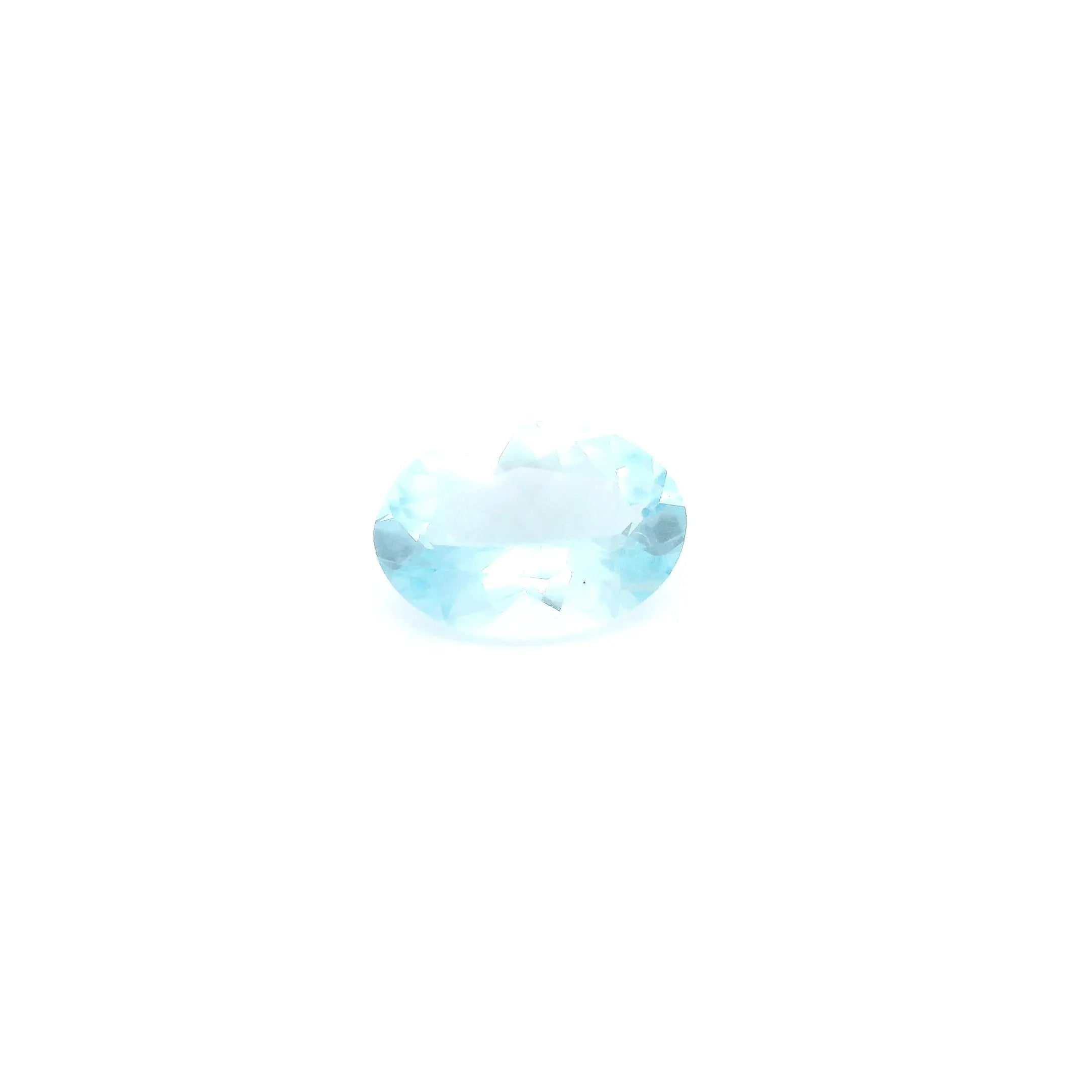 0.57ct Oval Natural Aquamarine (Colour Blue, Clarity Eye Clean, Cut Faceted)