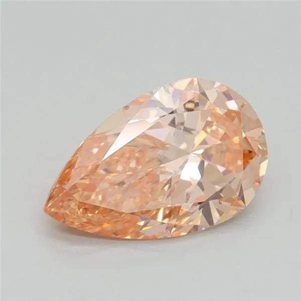 0.84ct Pear Lab Grown Diamond (Colour Fancy Pinkish Brown, Clarity VS1, IGI Certified)