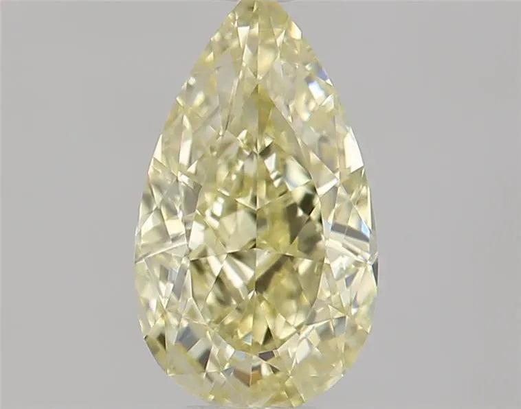 0.46ct Pear Natural Diamond (Colour Fancy Light Yellow, Clarity VVS1, GIA Certified)