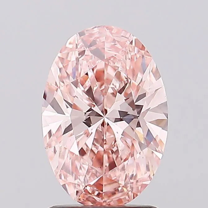 1.50ct Oval Lab Grown Diamond (Colour Fancy Vivid Pink, Clarity VS1, IGI Certified)