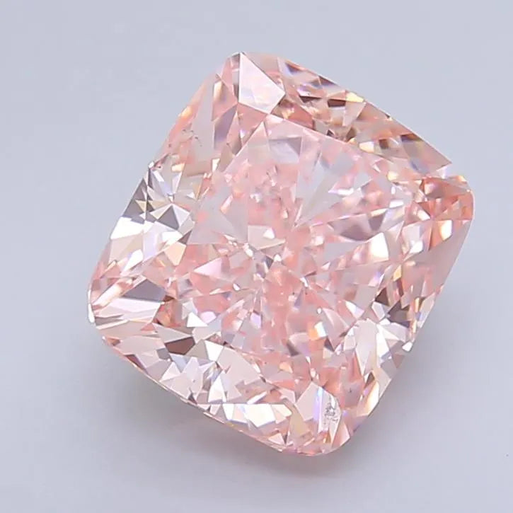 4.12ct Cushion brilliant Lab Grown Diamond (Colour Fancy Pink, Clarity VS2, IGI Certified)