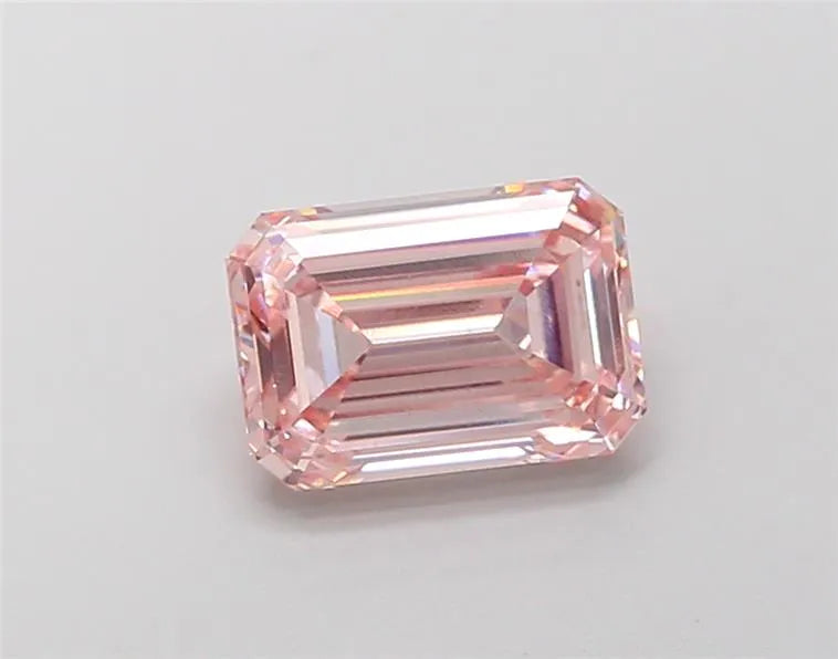 3.11ct Emerald Lab Grown Diamond (Colour Fancy Pink, Clarity VS2, IGI Certified)