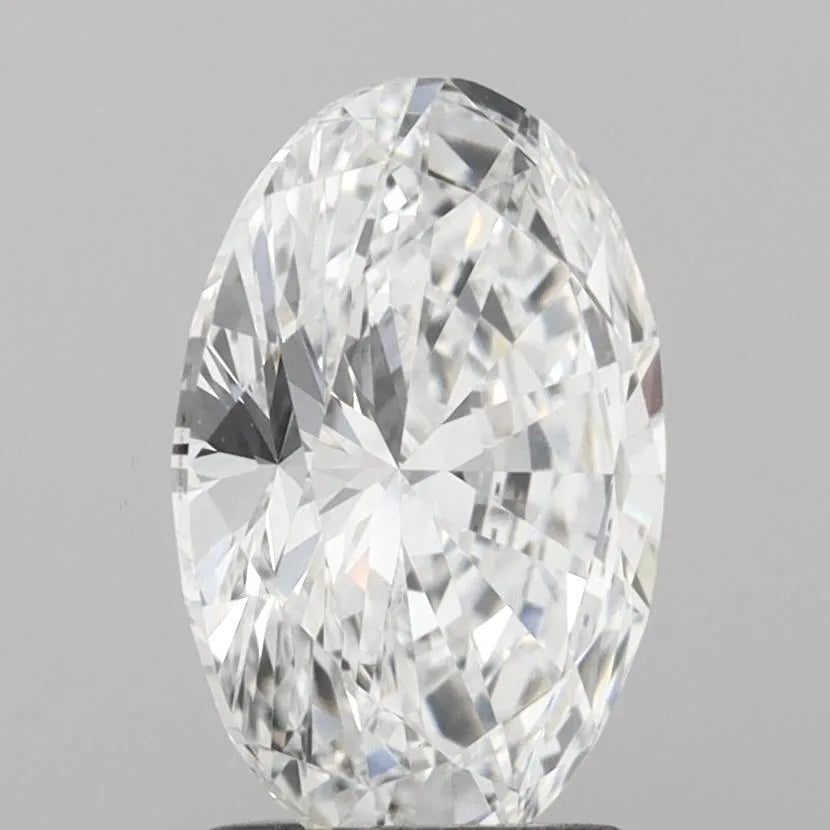2.00ct Oval Lab Grown Diamond (Colour E, Clarity VS2, IGI Certified)