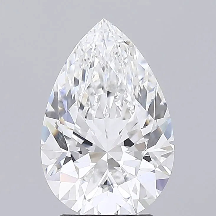 2.67ct Pear Lab Grown Diamond (Colour E, Clarity VVS2, IGI Certified)