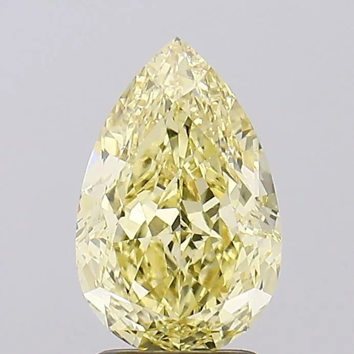 2.71ct Pear Lab Grown Diamond (Colour Fancy Intense Yellow, Clarity VVS2, IGI Certified)