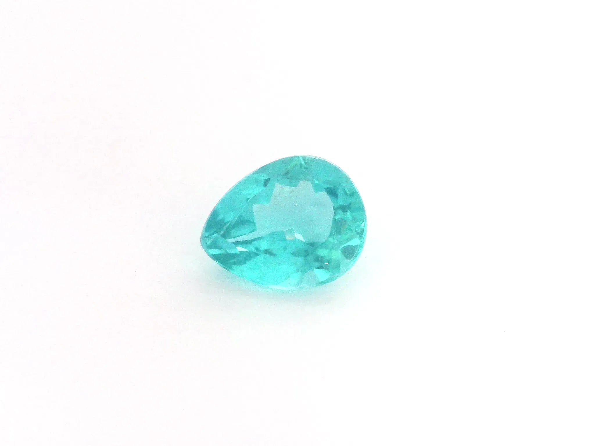 2.84ct Pear Natural Apatite (Colour Blue, Clarity Slightly Included, Cut Faceted)