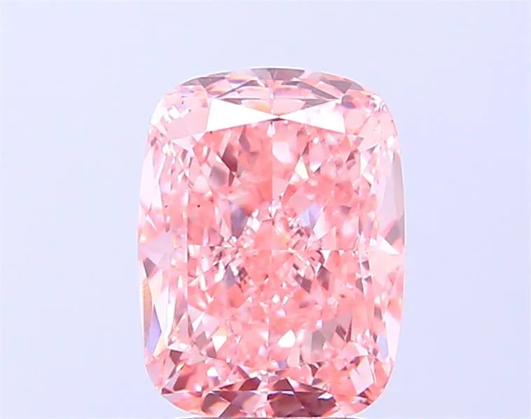 3.07ct Cushion modified Lab Grown Diamond (Colour Fancy Vivid Pink, Clarity VS1, IGI Certified)