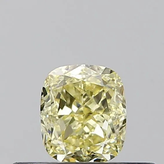 0.36ct Cushion modified Natural Diamond (Colour Fancy Yellow, Clarity VS2, Cut GD, GIA Certified)