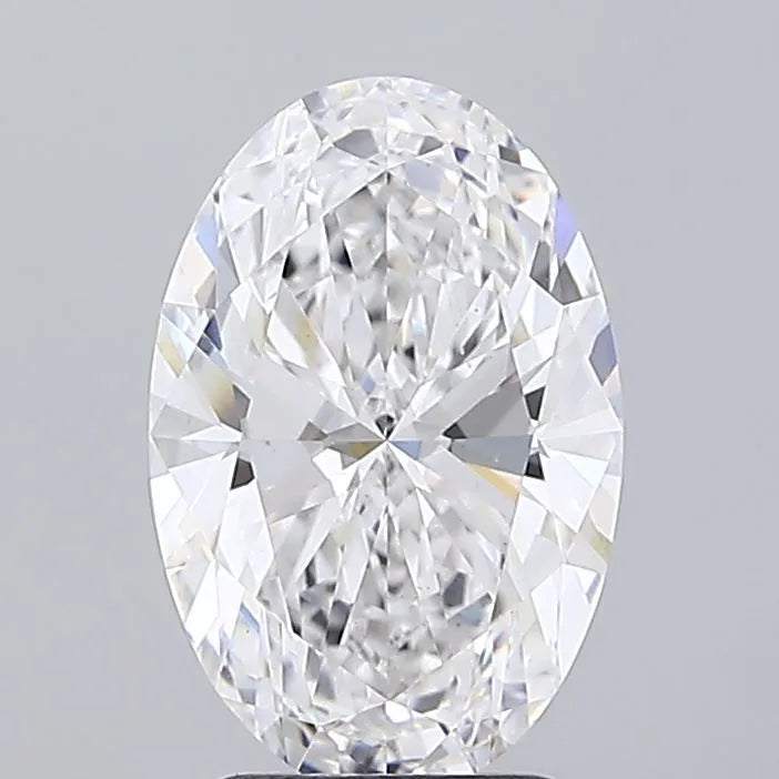 3.00ct Oval Lab Grown Diamond (Colour D, Clarity VS2, IGI Certified)
