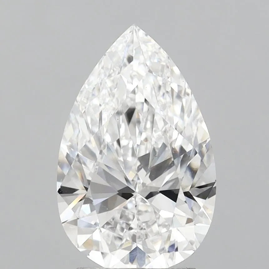 3.00ct Pear Lab Grown Diamond (Colour D, Clarity VS2, IGI Certified)