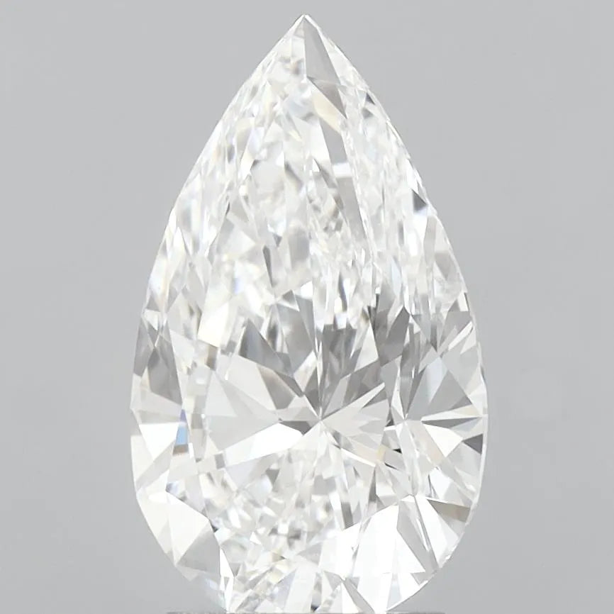 3.05ct Pear Lab Grown Diamond (Colour E, Clarity VVS2, IGI Certified)