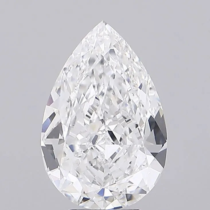 4.09ct Pear Lab Grown Diamond (Colour D, Clarity VVS2, IGI Certified)