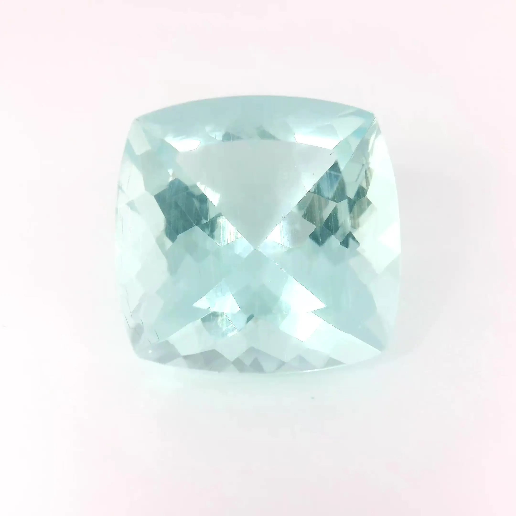 9.07ct Cushion Natural Aquamarine (Colour Blue, Clarity Slightly Included, Cut Faceted)
