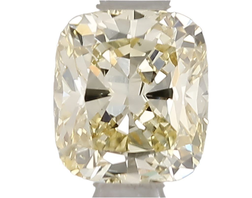 1.00ct Cushion Brilliant Lab Grown Diamond (Fancy Yellow, VVS2, IGI Certified)