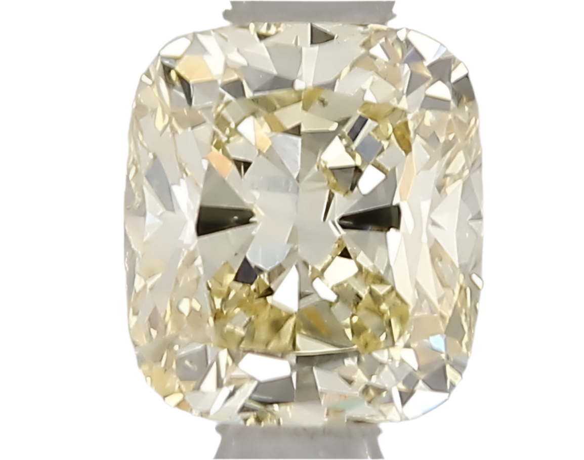 1.00ct Cushion Brilliant Lab Grown Diamond (Fancy Yellow, VVS2, IGI Certified)