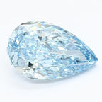 2.14ct Fancy Vivid Blue Pear Lab-Grown Diamond (VS1, Excellent Cut)